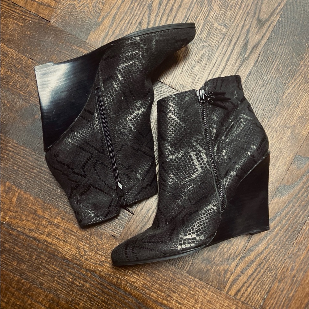 Fergie Wedge Booties